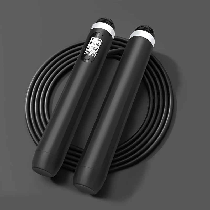 

J-style Custom Logo Digital Skipping Rope PVC Automatic Counting Long Jump rope With Counter Cordless Gym Fitness Exercise rope