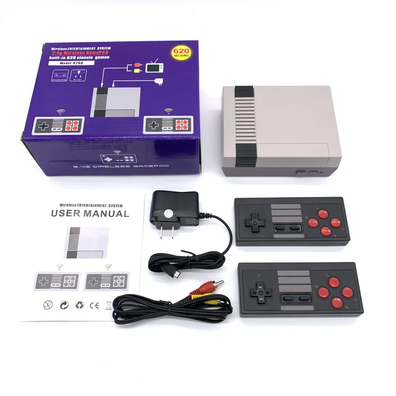 

Retro Childhood TV PAL&NTSC Game Anniversary Edition Mini Video Handheld Game Console Built-in 620 Classic Games For NES