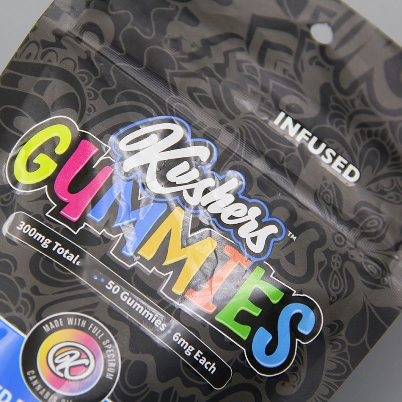 Smell Proof Child Proof Ziplock Cr Zipper Pouch Customized Cookie Mylar