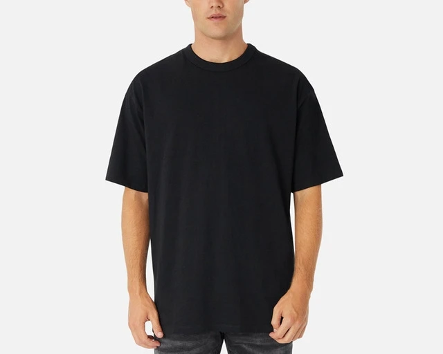 

drop shipping heavy weight oversize drop shoulder men tshirts cotton 100% custom logo embroider plus size men's stock t-shirt