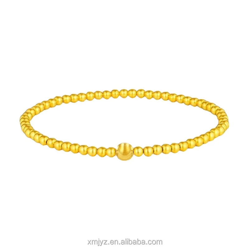 

Certified Pure Gold 999 Gold Bead Cat's Eye Bracelet 4 Mm18k Small Bead Au750 Star Gold Bracelet