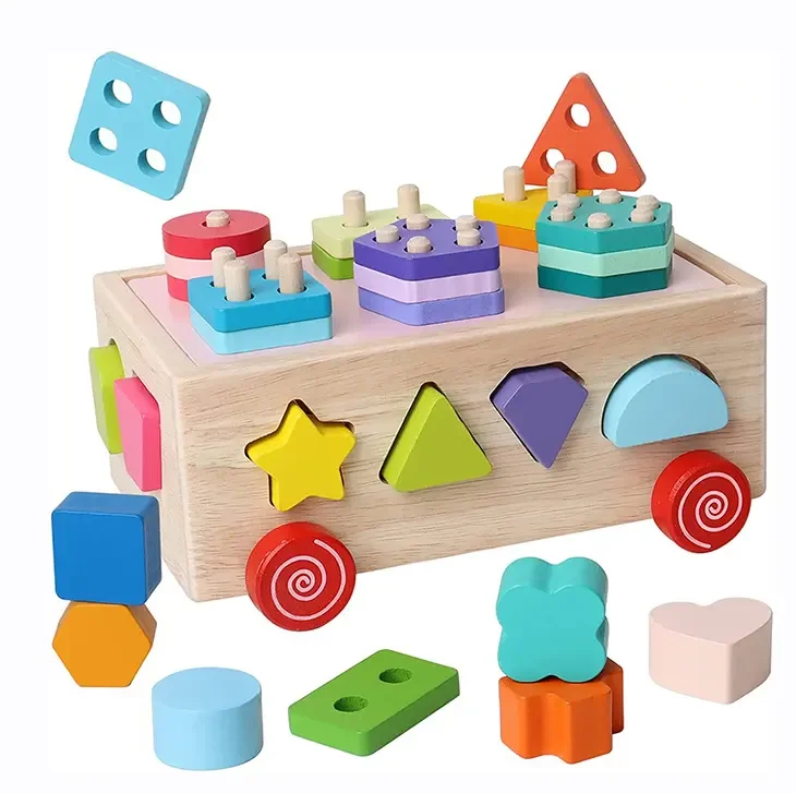 

free sample 3 in 1 wooden montessori toys juguetes montessori envio gratis for babies 0-3-6-12 months dropshipping