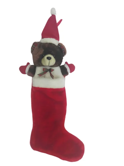 Wholesale Custom Red Christmas Ornaments Socks Stocking