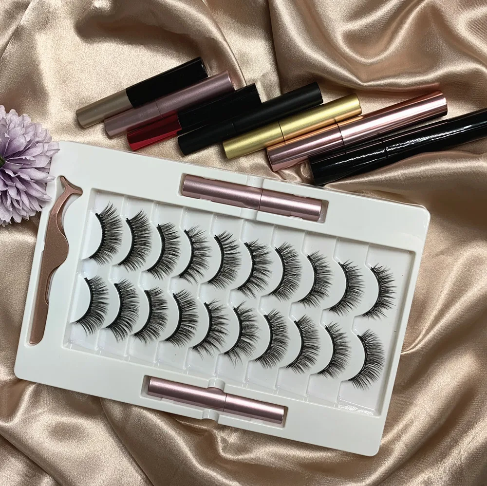 

Magnetic Eyelashes Mink 3d Magnetic Lashes Pack Fur Mink Magnetic Eyelashes, Custom color