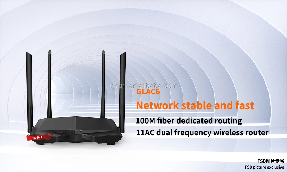 Fsd Gc6 Wireless Repeater Mbps Home Gigabit Dual Band Ac1200m High