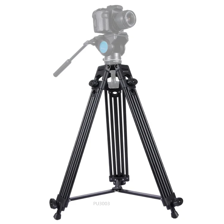 

Hot Selling PULUZ Vlogging Video Photography equipment Reverse Foldable Aluminum Alloy Tripod for DSLR / SLR Camer