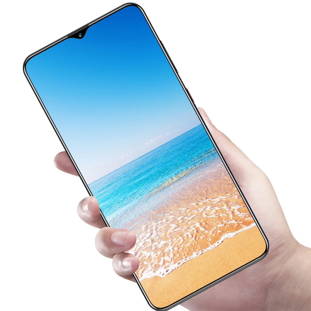 

Android smartphone M9Plus 7.0 inch Water drop screen MTK6889 Deca Core 12GB+512GB 24MP+48MP 5800mAh face ID 5g mobile phone