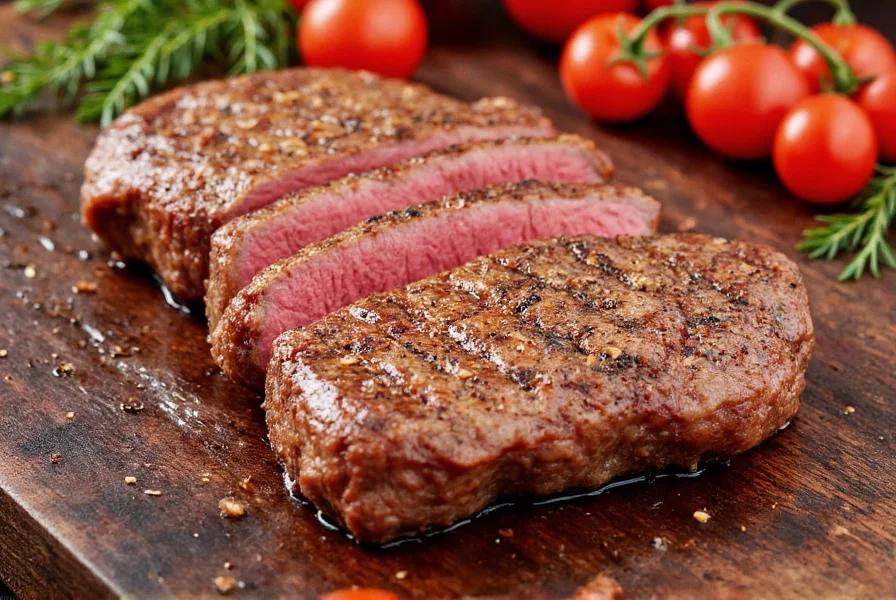 Perfectly cooked steak