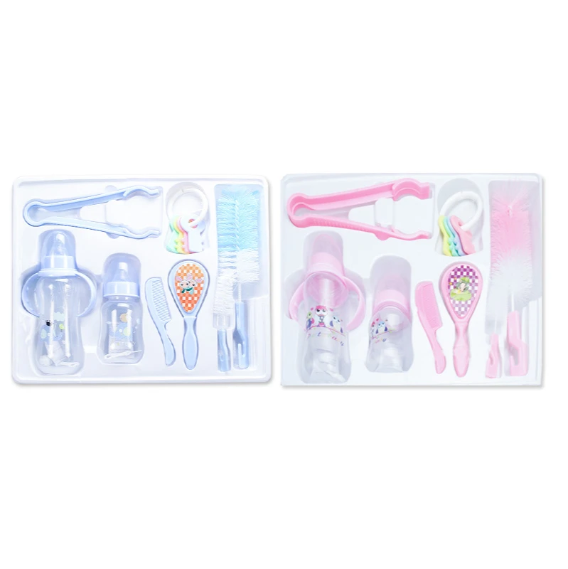 

Factory Stock Baby Bottle Holder Cleaning Brush Set Pp Silicone Feeding Bottle Set, Colors mixed shipped randomly