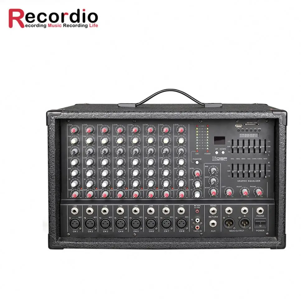 

GAX-EB8 Multifunctional Dsp Powered Mixer Made In China