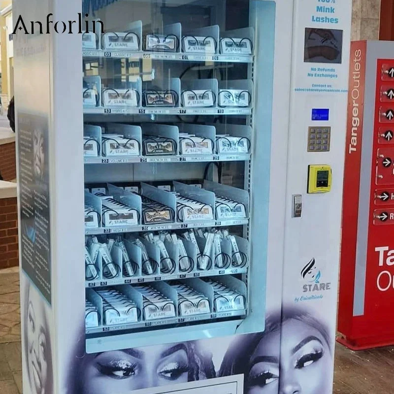 

Wholesale 20mm 25mm 3D fluffy faux mink eyelash vending machine custom mink lashes packages box vendors