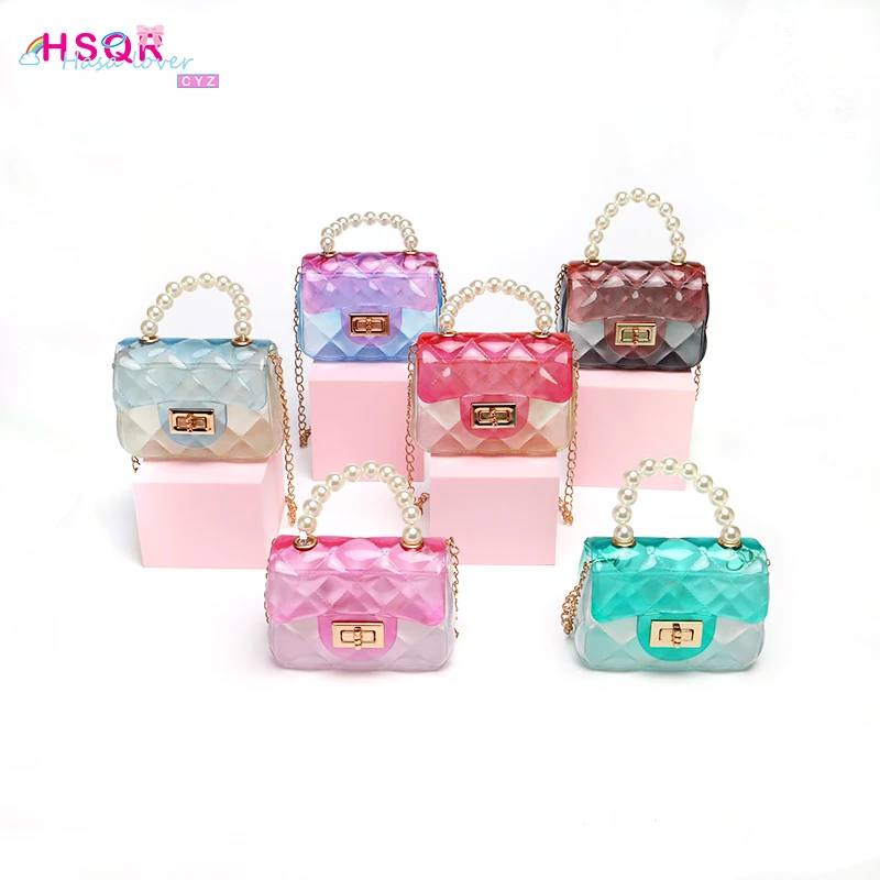 

2021 Highly Cost Effective Women Mini Shoulder Hand Bags Tote Transparent Pvc Jelly Clear Ladies Kids Designer Purses