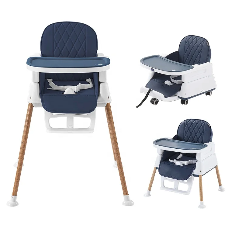 

Hot Sale Multi Function Baby Chair Foldable Portable 3 in 1 Height Adjustable High Baby Chair for Dining
