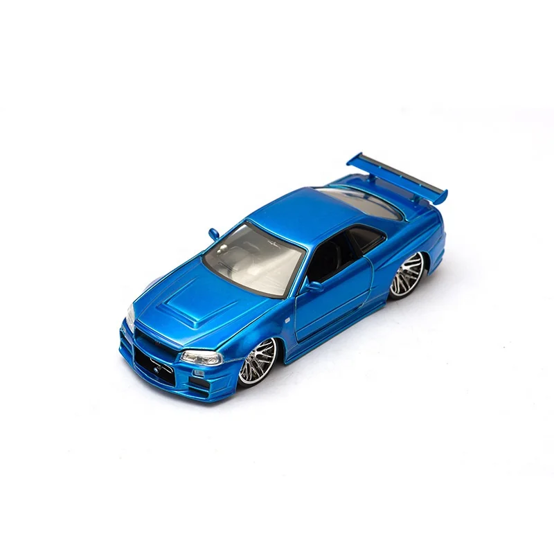 

Japanese Super Sports Car Miniature1:32 Metal Car GT-R34 Model Die cast car Boy Toy For Collection Diecast Toy Vehicles Gift