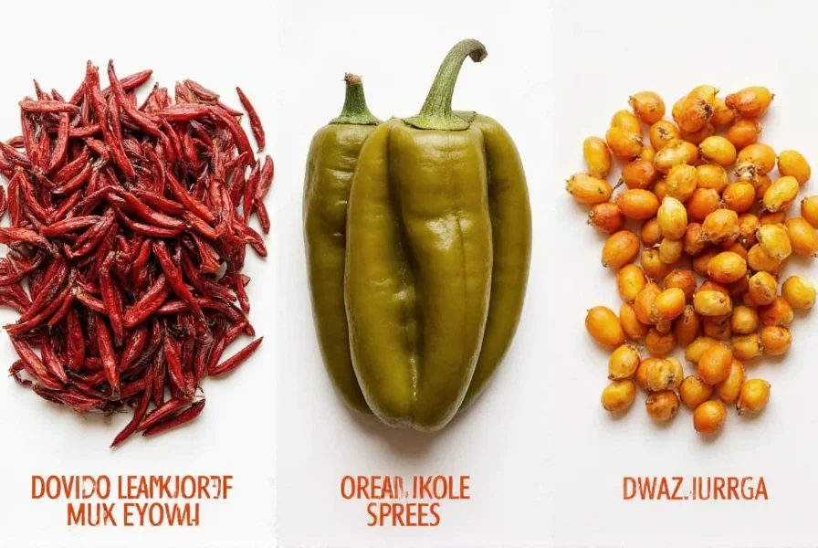 Various preservation methods for goat horn peppers including dried, pickled, and frozen examples