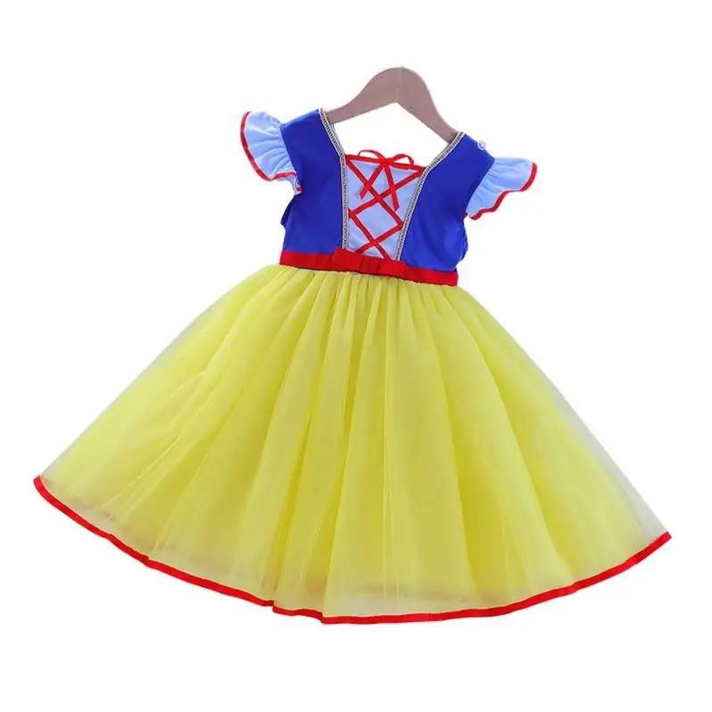 

The new summer Snow White dress children's dress fluffy gauze dress