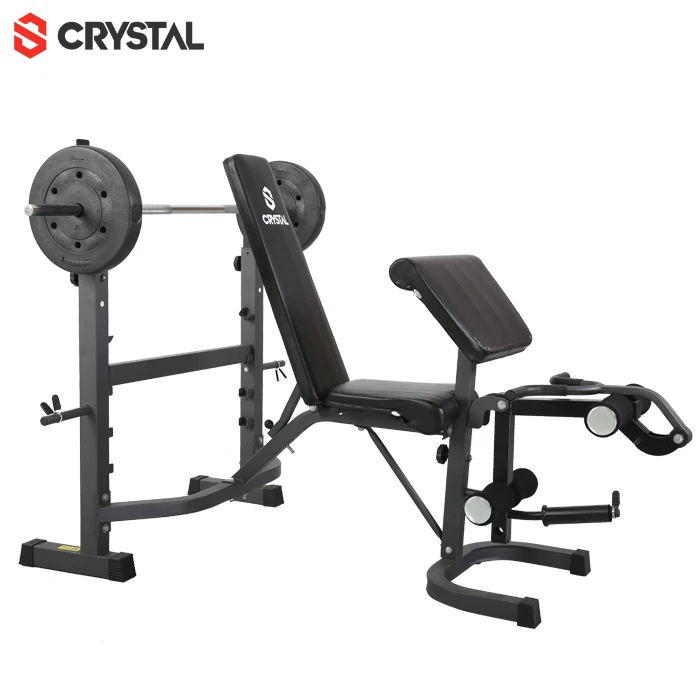 

SJ-7850-1 Indoor Fitness Standard Set Home Gym Fitness Equipment Adjustable Weight Bench, Grey