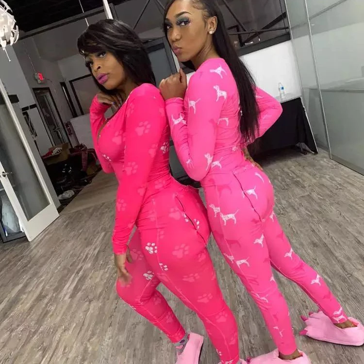 

pink paw onesie pink dog onesie for adults sexy women onesie