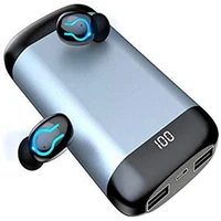 

Q66 Wireless V5.0 Bluetooth Earphone HD Stereo Headphone Sports Waterproof Headset With Dual Mic and 6000mAh Battery Charge Case