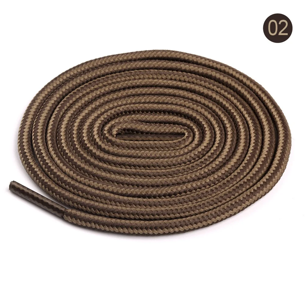 Round Outdoor Hiking Shoelaces Dots Twotone Shoe Laces For Climbing