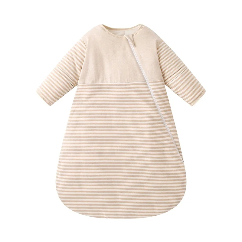 

2021 Hot sale good quality stripe design cotton baby sleeping bag
