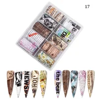 

100*4cm Newspaper,Leopard Nail Art Transfer Foil NZ07(7-19H) 3D Holographic Reflective Foil Sticker Nail Paper Transfer Foil