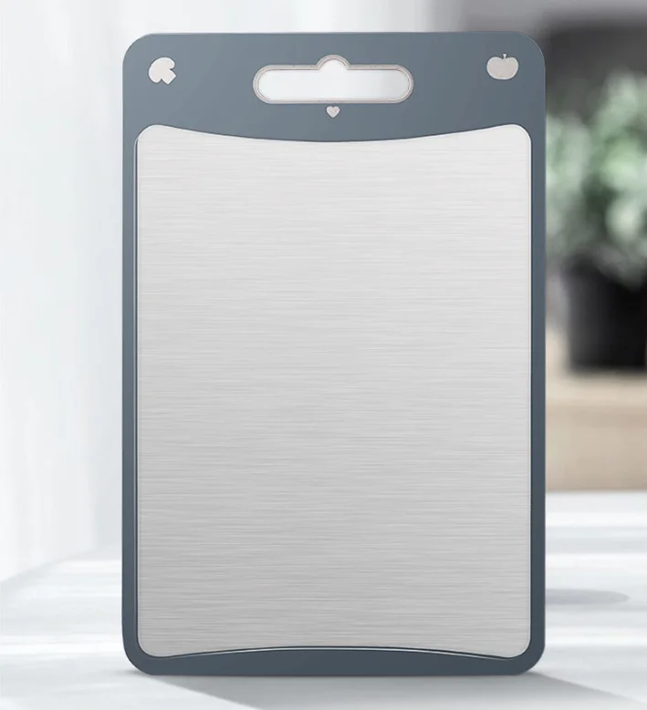 

T173 Stainless Steel Cutting Board Household Double-sided Thickened Cutting Board Mildew-proof Chopping Board