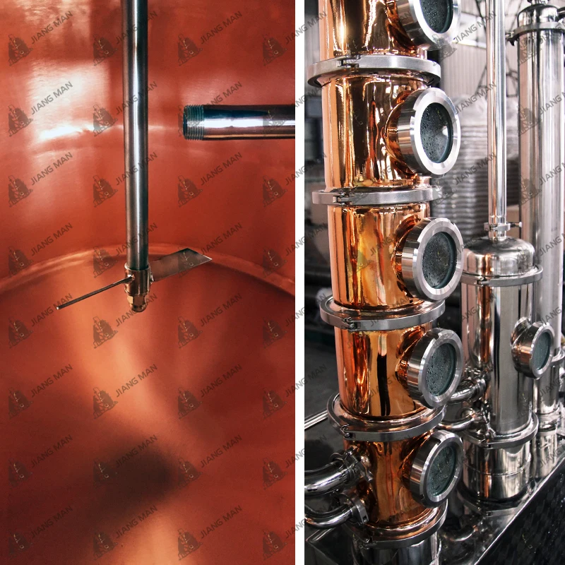 
[JiangMan]-100 Gallon-Whiskey Distillery-Copper Distillery Equipment-- Copper Pot Distiller-Home Distillation Still 
