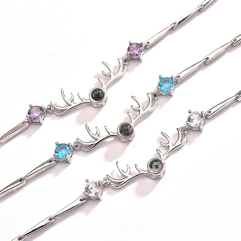 

New Arrival Girls Crystal Elk Bracelets For Women Accessories Fashion Bracelets Lady Engagement Party Bijou