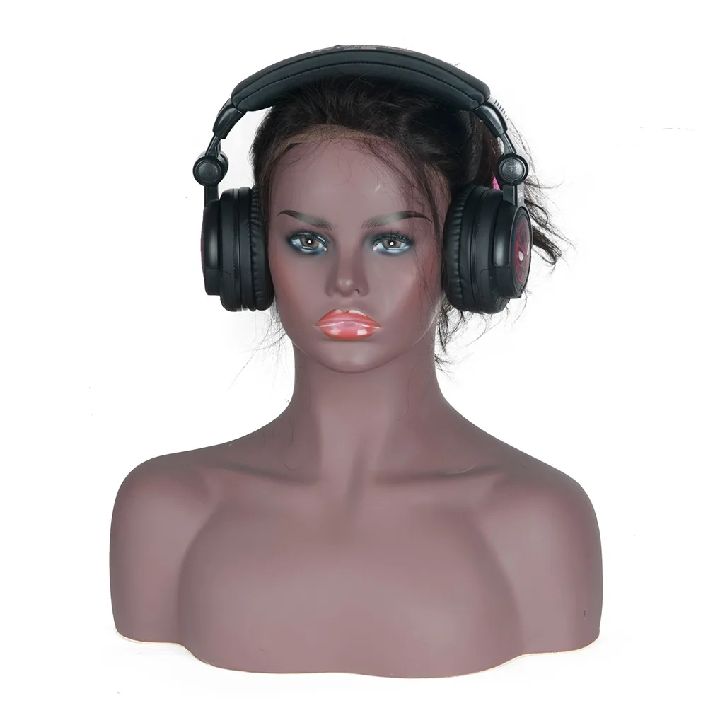 Fast Shipping From USA Warehouse Girls Realistic Mannequin Head with Shoulders Stand Displaying Wigs Necklaces Earrings Glasses