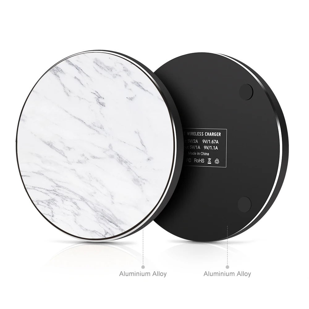 

Real Marble Wireless Charger 10W Qi Certified Fast Wireless Charging Pad 2020 trending products