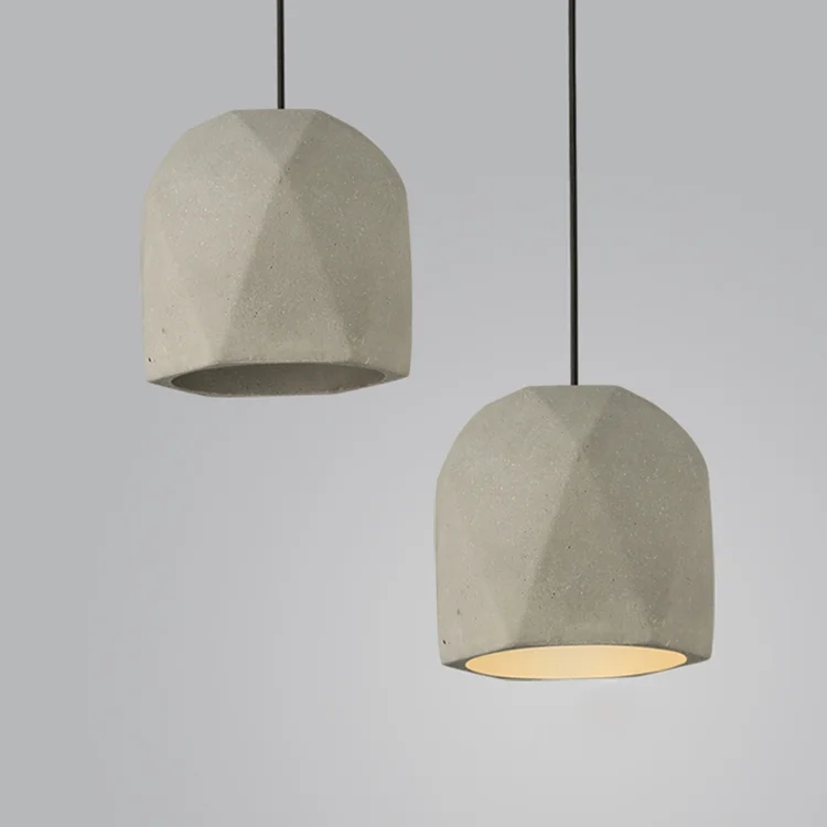 Zhongshan factory price cheap concrete lamp cement grey dining room kitchen decorative nordic modern pendant light