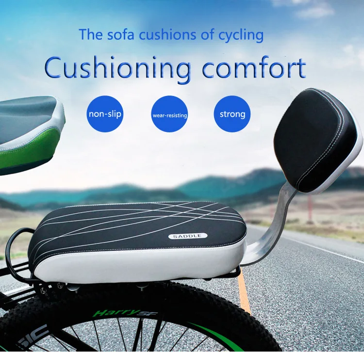 Bicycle Back Seat Bicycle Child Seat Cover Bike Rack Rest Cushion With