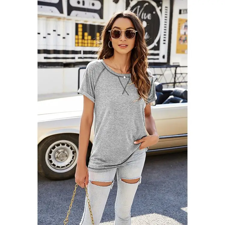 

chemise femme 2021 Summer Short Sleeve Casual Women Tops Ladies Blouse Formal Shirt