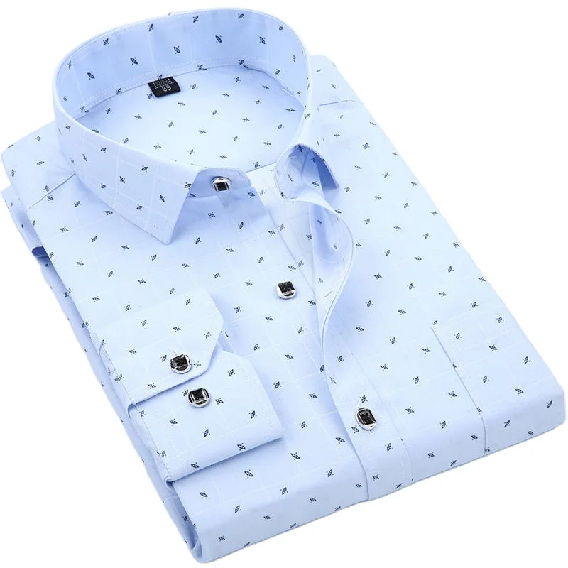 

2020 men's t shirts Wholesaler Hawaiian Style Color style shirt plus size100% cotton long sleeve formal