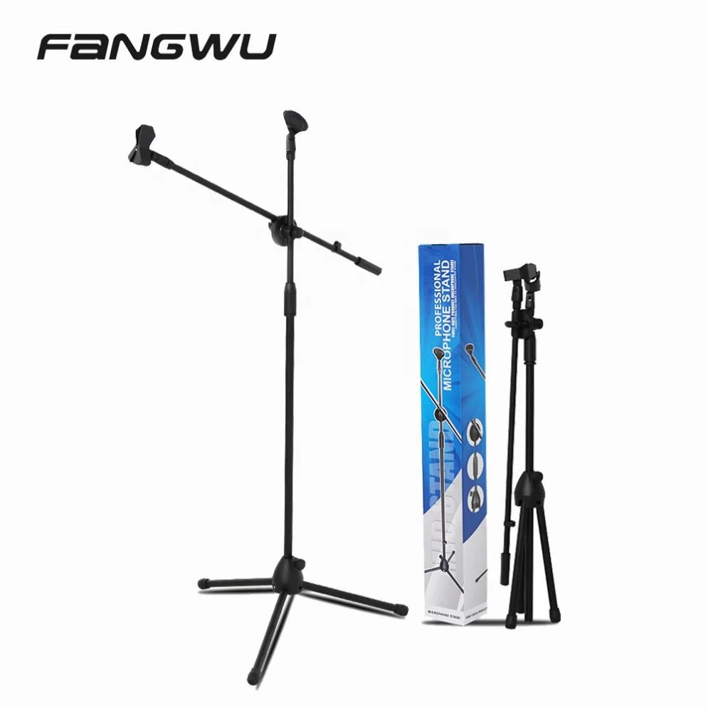 

Good Quality Display Tripod Floor Microphone Stand Accessory, Black