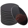 Piano black Diam 100mm circular acrylic sheet laser cut round polished pmma plate 5.5 mm thick