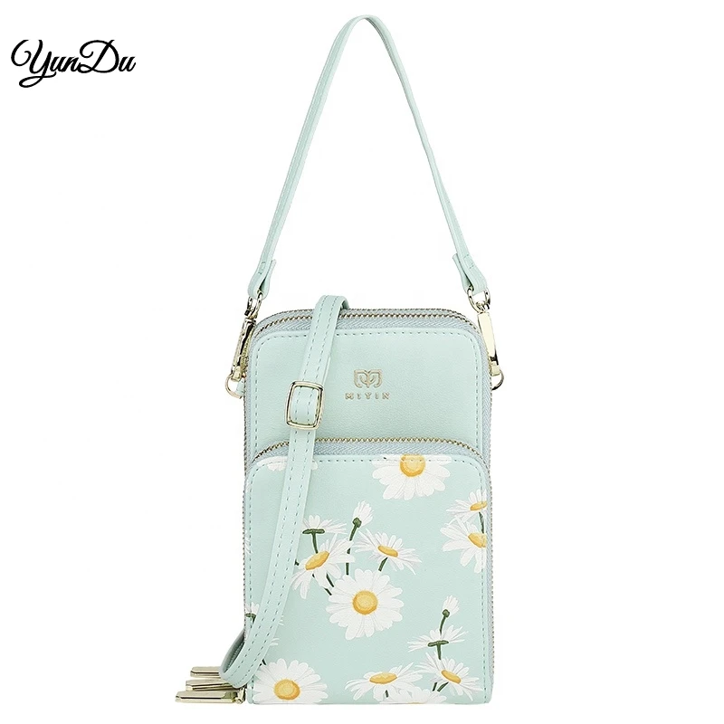 

2021 Hot Selling Small daisies phone crossbody bag bolsos mujer mini women shoulder bag purses and handbags women bags