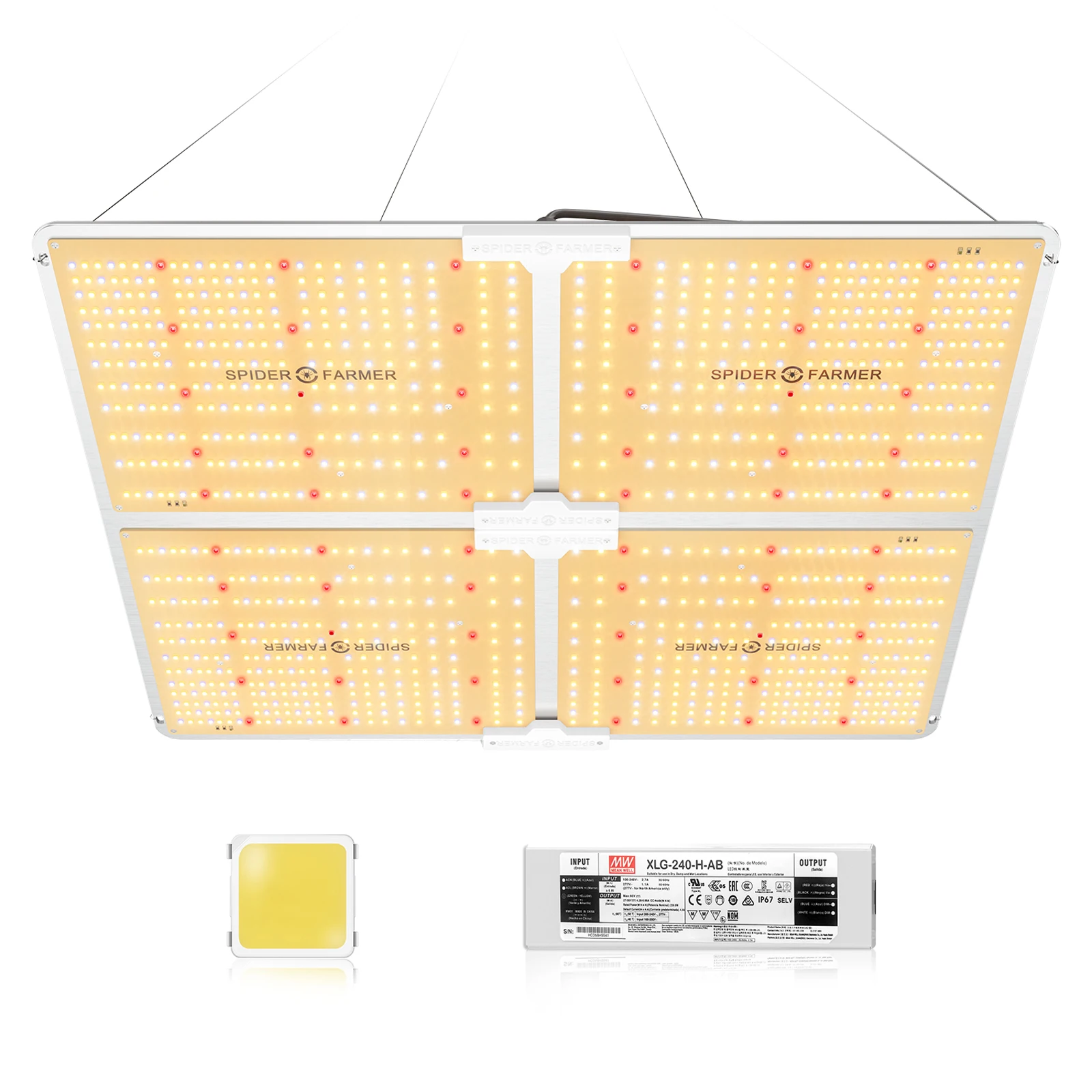 

Fast Shipping Spider Farmer SF4000 450W LED Grow Light No Noise 0DB LM301B Grow Lights USA UK CA RUS Stock