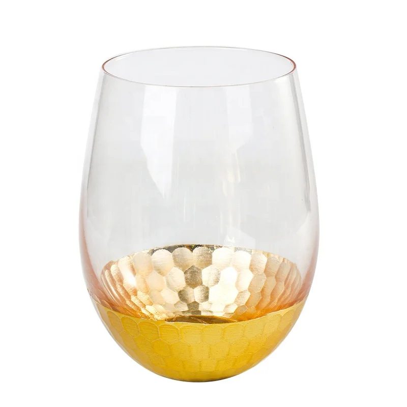 

handmade Lead-Free Glass Egg-Shaped Glass cups, Transparent