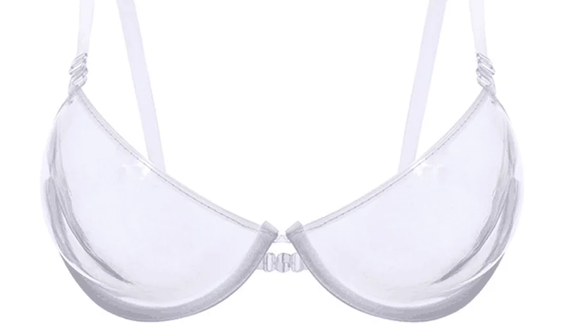 transparent gather bras women invisible underwear
