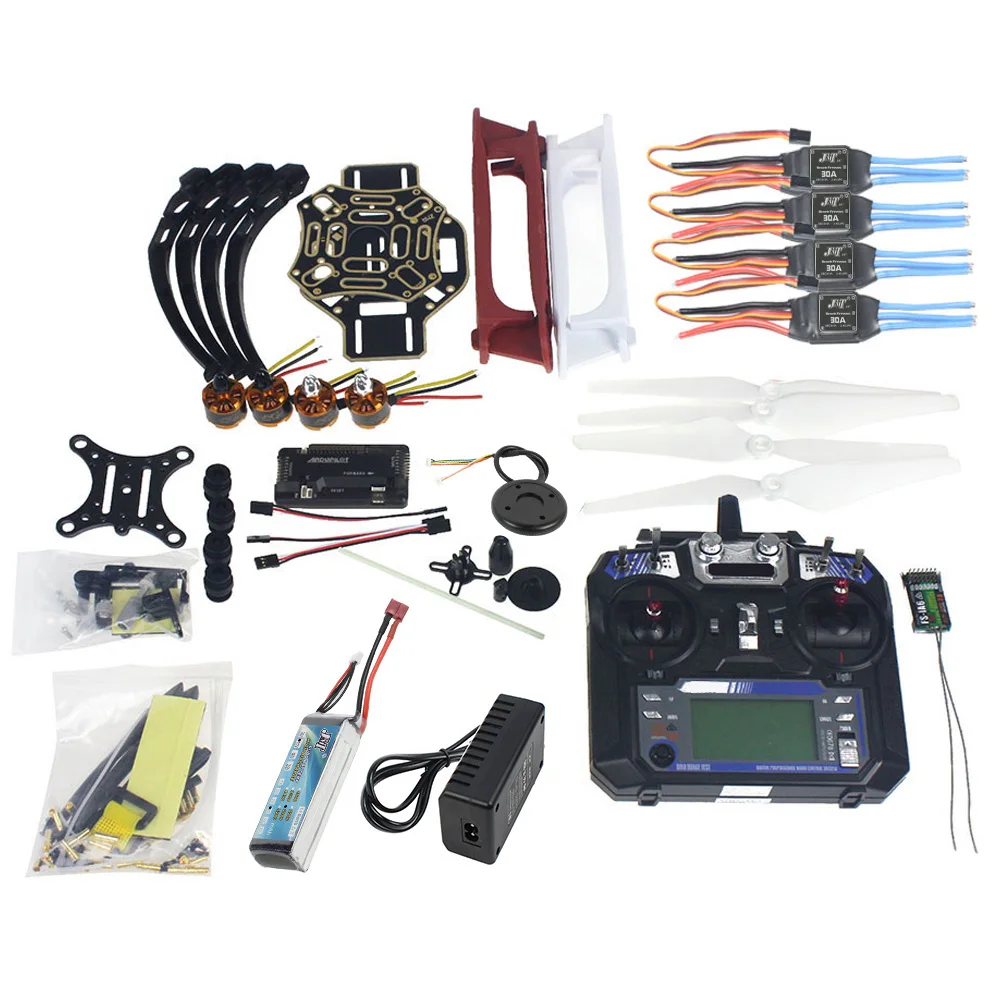 

Full Set RC Drone Quadrocopter 4-axi Aircraft Kit F450-V2 Frame GPS APM2.8 Flight Control Camera Gimbal