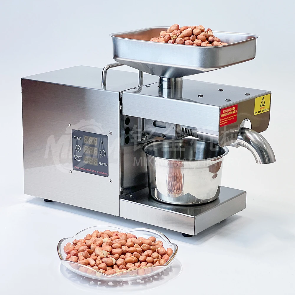 

Hot Sale Mini Cold-pressed Oil Extraction Machine Commercial Small Screw Peanut Sesame Oil Press Machine