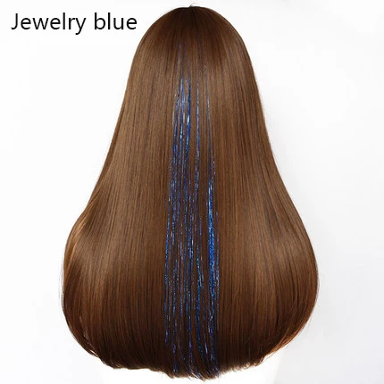Sparkle Glitter Twinkle Hair Tinsel 100cm Laser Silk Synthetic Hair  Extension Without Clips Glitter Rainbow For Girls And Party - Buy Synthetic  Hair Extension,Silk Hair Hair Extension,Sparkle Glitter Twinkle Hair Hair  Extension