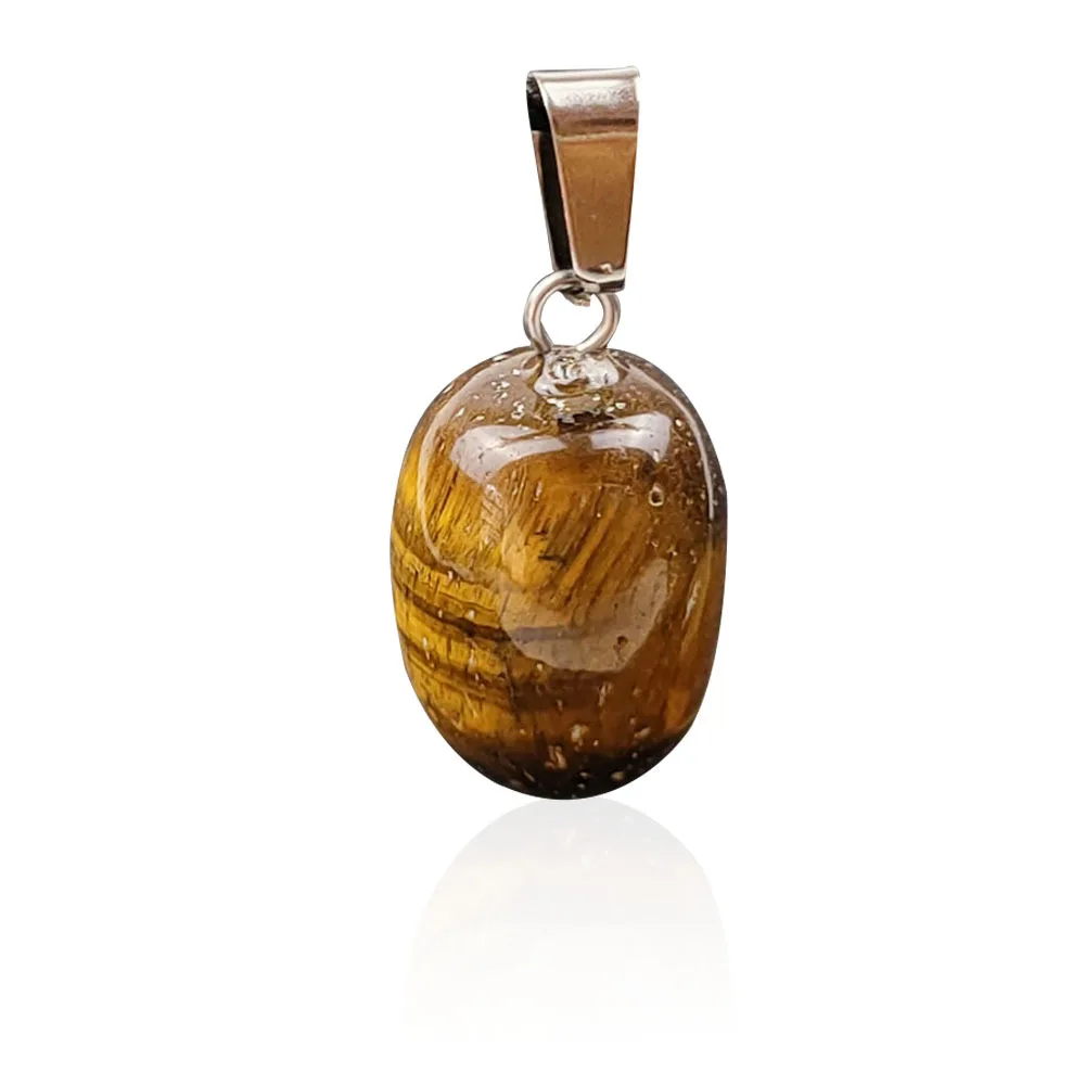 

Hot sell Wholesale Mixed Crystal drum Pendant Charm Pendant Gemstones Pendants