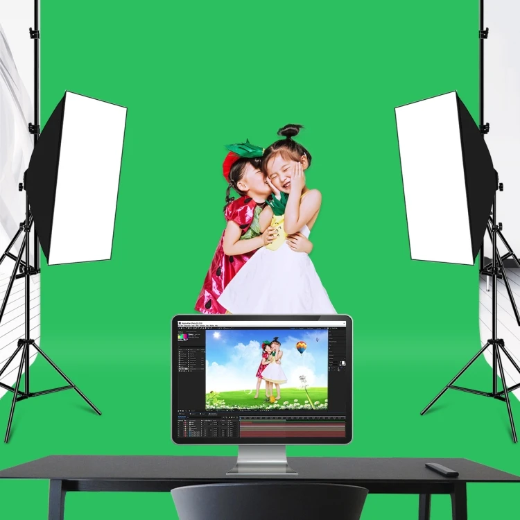 

Manufacture PULUZ 3m x 6m Photography movie shooting Background 120g Thickness Photo Studio Background Cloth Backdrop (Green)