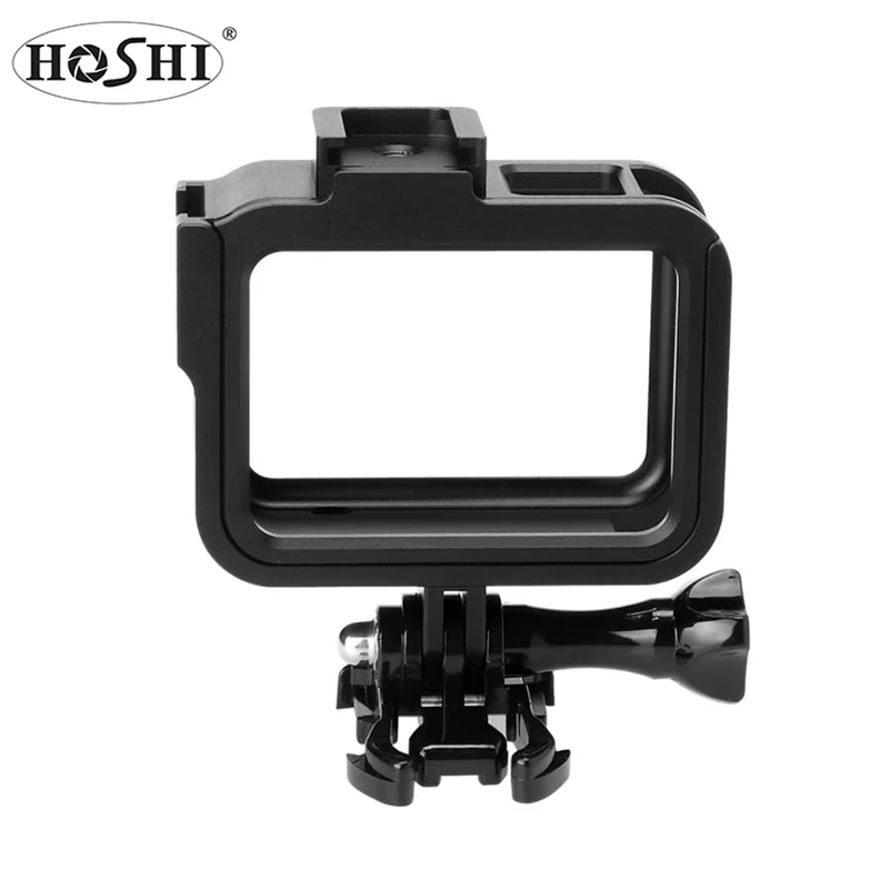 

HOSHI CNC Aluminum Alloy Frame Case Housing Protective Shell Cover Mount for gopro Hero8 Black Cage Camera Accessories with Base