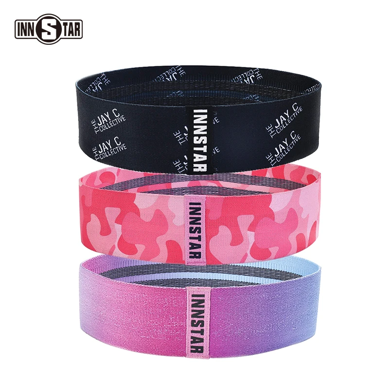 

New hip circle booty band fabric hip resistance band printed, Print