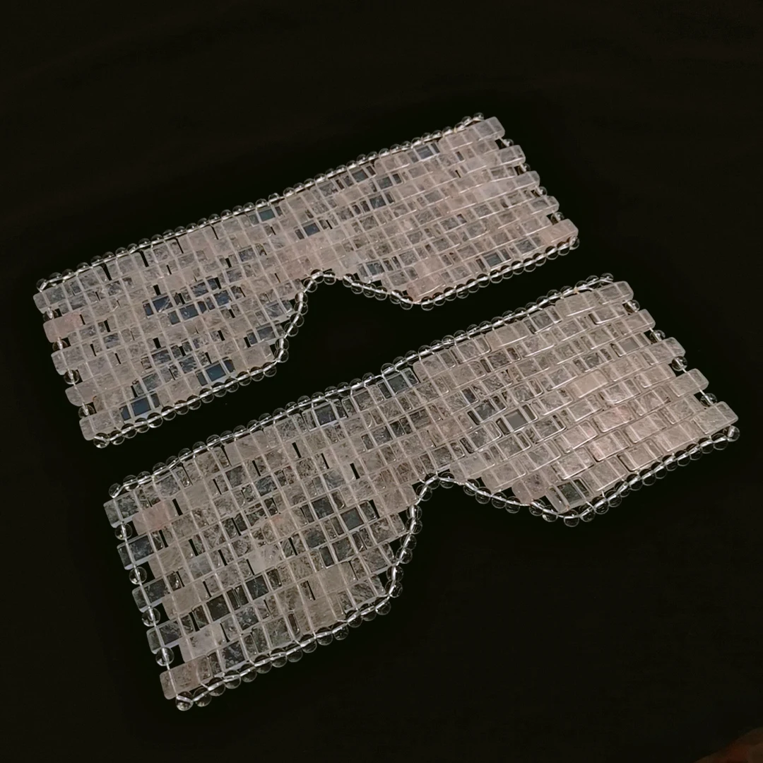 

New Arrival Product Non-toxic Clear Quartz Crystal Eye Gel Patch Pad Eye Mask Manufacturer