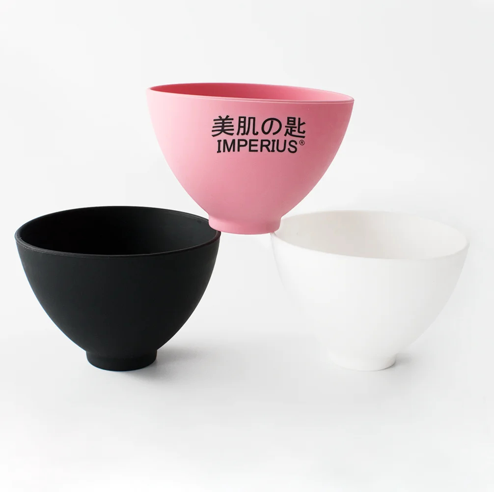 

Wholesale Silicone Bowl Facial Mask Mixing Bowl DIY Face Mask Bowl for Home Use Mud Mask and Other Skincare Product, Black,pink blue,white and any color